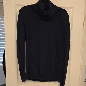 lululemon athletica Dark Blue Cowl Neck Sweater